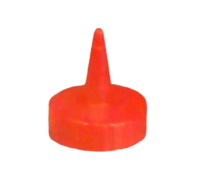 TableCraft 100TK TipTop Squeeze Bottle Top Red Polypropylene 1.5"