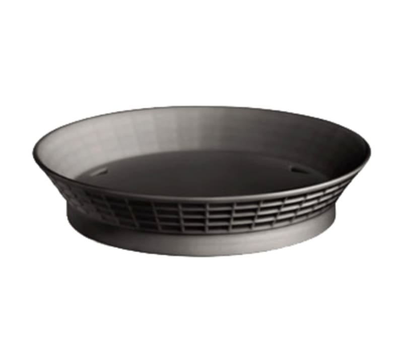 TableCraft 15759BK Diner Platter Black Polypropylene 9" x 9" x 1.79"
