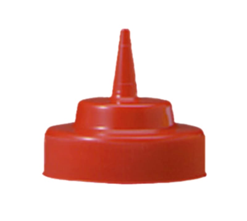 TableCraft 63TK TipTop Replacement Squeeze Bottle Cap Top Red Polypropylene 2.48"