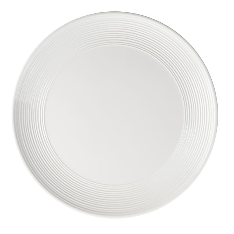 TableCraft 10496 Pulito Collection Round Round Platter White Melamine 13.12" x 13.12" x 0.94"