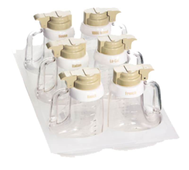 TableCraft 48H Salad Dressing Dispenser Holder Polypropylene Fits 483 & 484 20.62" x 12.62" x 2.75"