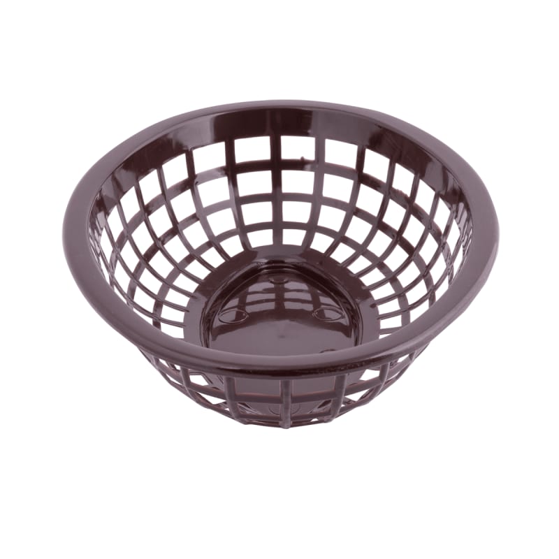 TableCraft 1071BR Oval Serving Basket Brown Polyethylene 7.94" x 5.38" x 2"