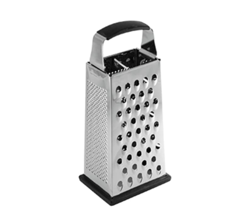 TableCraft SG205BH Cash & Carry Large 4-Sided Grater Stainless Steel 4.38" x 3.38" x 9.62"