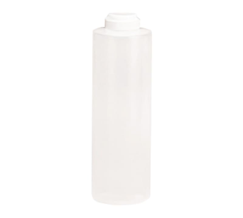 TableCraft 325-1 Squeeze Bottle 24 Clear Polyethylene 1.5" Wide TipTop 2.75" x 2.75" x 9.38"