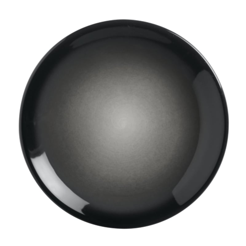 Libbey PEB-1-O Pebblebrook 6" Round Obsidian Coupe Plate