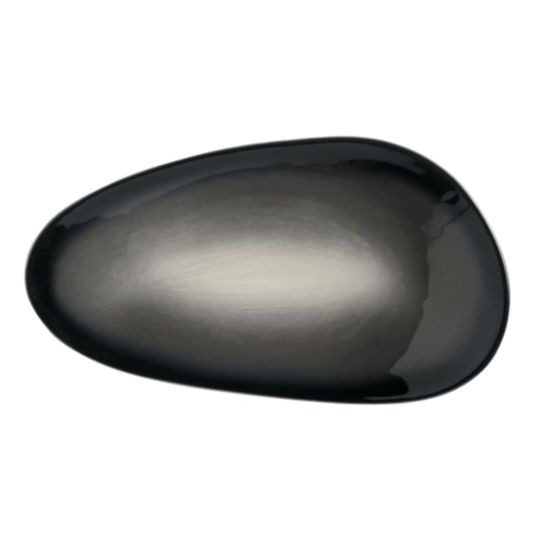Libbey PEB-8-O Pebblebrook 10.5" x 6" Oval Obsidian Coupe Tray