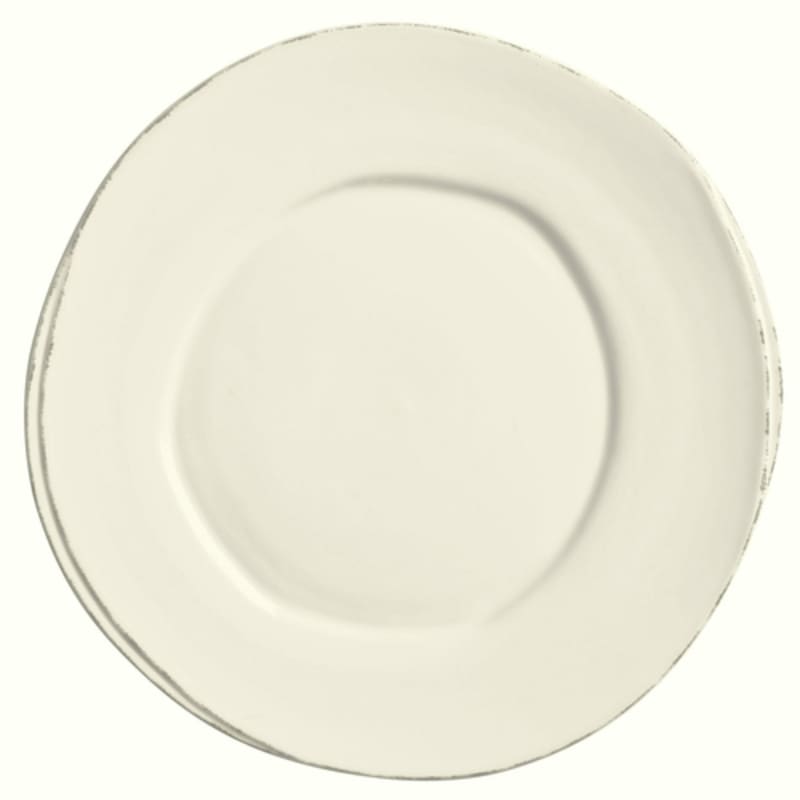 Libbey FH-502 Farmhouse® 9" Round Cream White Wide Rim Plate