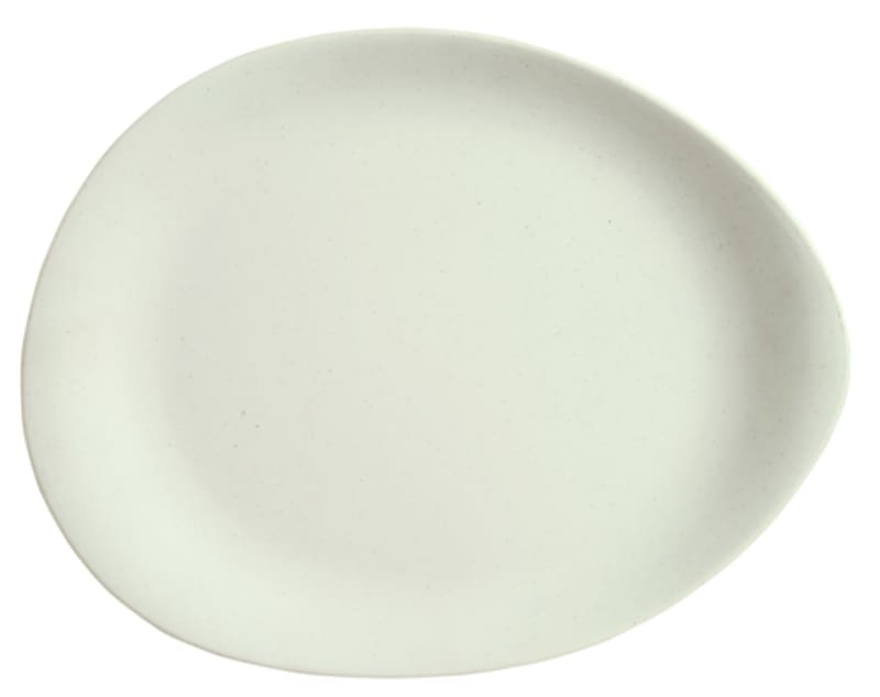 Libbey DRI-15-DME Driftstone 14.125" x 11.25" Oval Wide Rim Platter