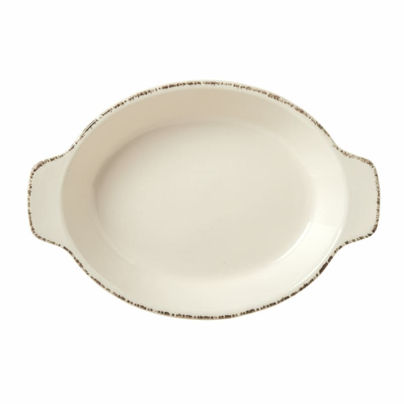Libbey FH-751 Farmhouse® 13 oz. Cream White Oval Skillet
