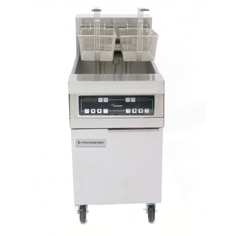 Frymaster FPRE280-21 160 lb. Open-Pot Electric Floor Deep Fryer, 2-Pot, 208V/3-Phase, w/ CM3.5 Controller