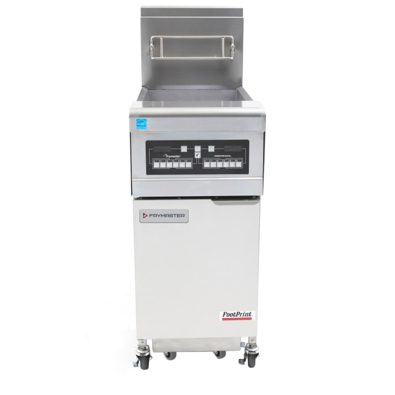 Frymaster FPH155 50 lb. Open-Pot Natural Gas Floor Deep Fryer, 1-Pot, w/ CM3.5 Controller