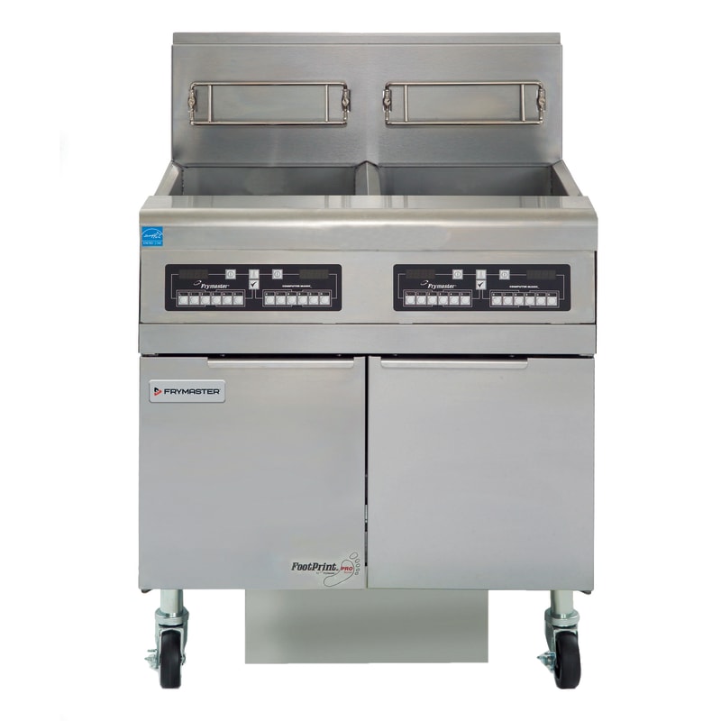 Frymaster FPPH255 100 lb. Open-Pot LP Gas Floor Deep Fryer, 2-Pot, w/ CM3.5 Controller