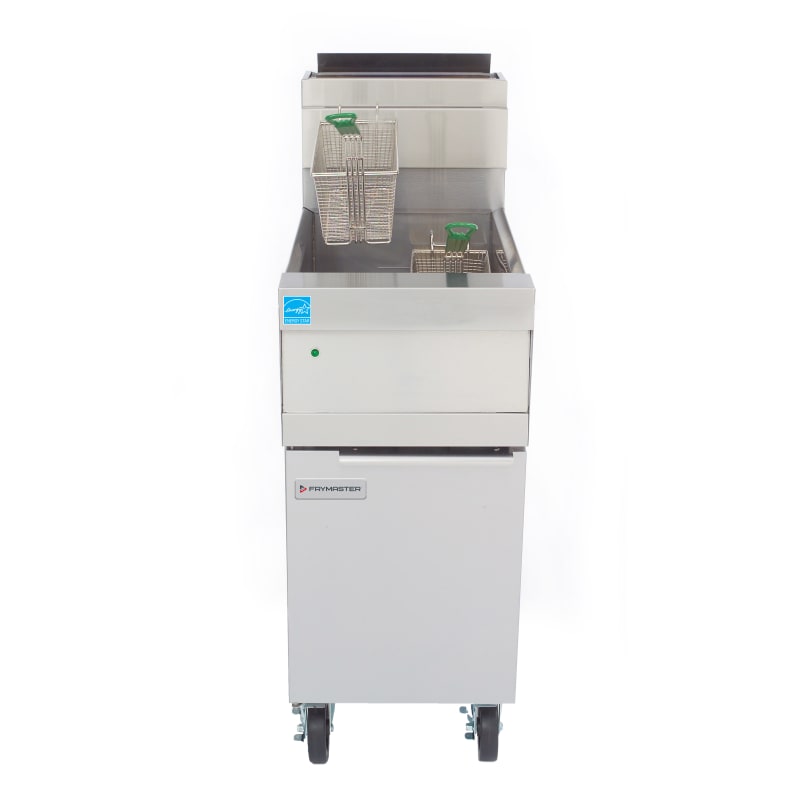 Frymaster HD150G Decathlon HD 50 lb. Tube-Style Natural Gas Floor Deep Fryer, 1-Pot, w/ CM3.5 Controller