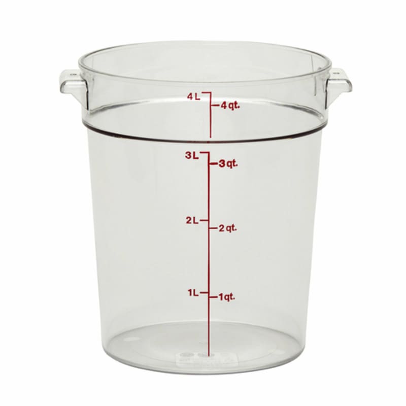 Cambro RFSCW4135 Camwear 4 Qt Round Food Storage Container