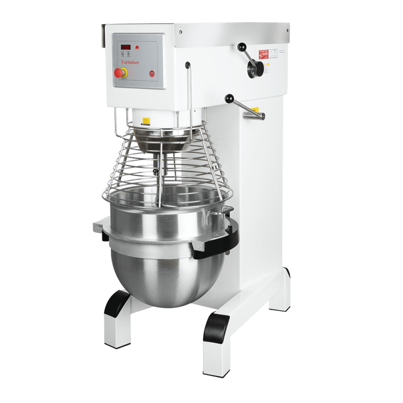 Varimixer V80 V-Series 80 Qt. Planetary Floor Mixer with Manual Bowl Lift and Standard Accessories - 208V, 4 hp