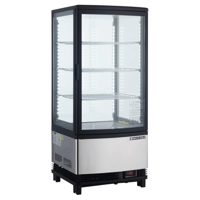 Maxx Cold MECR-31D 4-Sided Countertop Glass Door Merchandiser, 115V