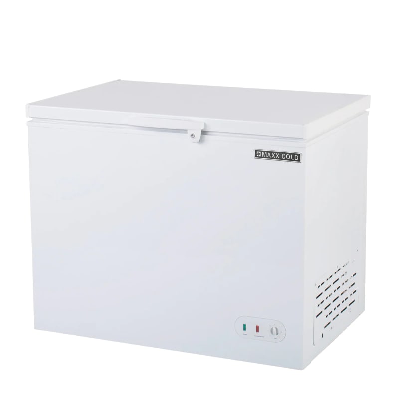 Maxx Cold MXSH9.6SHC White 9.6 Cu. Ft. Solid Top Chest Freezer, 115V
