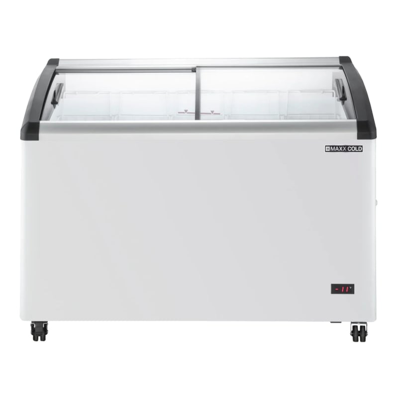 Maxx Cold MXF48CHC-5 White 8.62 Cu. Ft. Chest Freezer Display, Curved Top, 115V