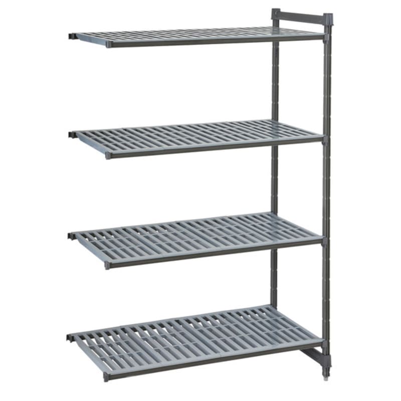Cambro CBA216064V4580 Camshelving Basics Plus Vented 4-Shelf Add On Unit - 21" x 60" x 64"
