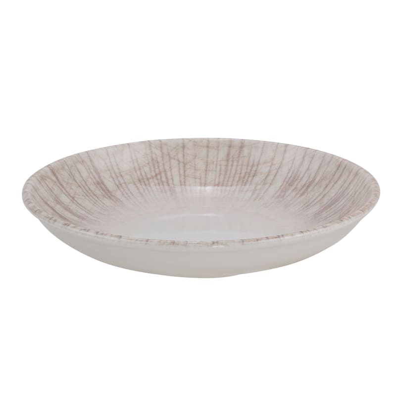 Mikasa 5316292 Creme Ray 9.857" Round Brown Coupe Rim Deep Plate
