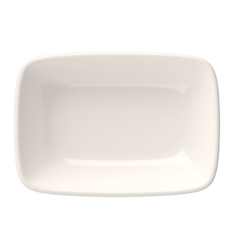 Mikasa 5316288 Foundation Quadro 11.833" x 4.286" Rectangle White Coupe Rim Platter
