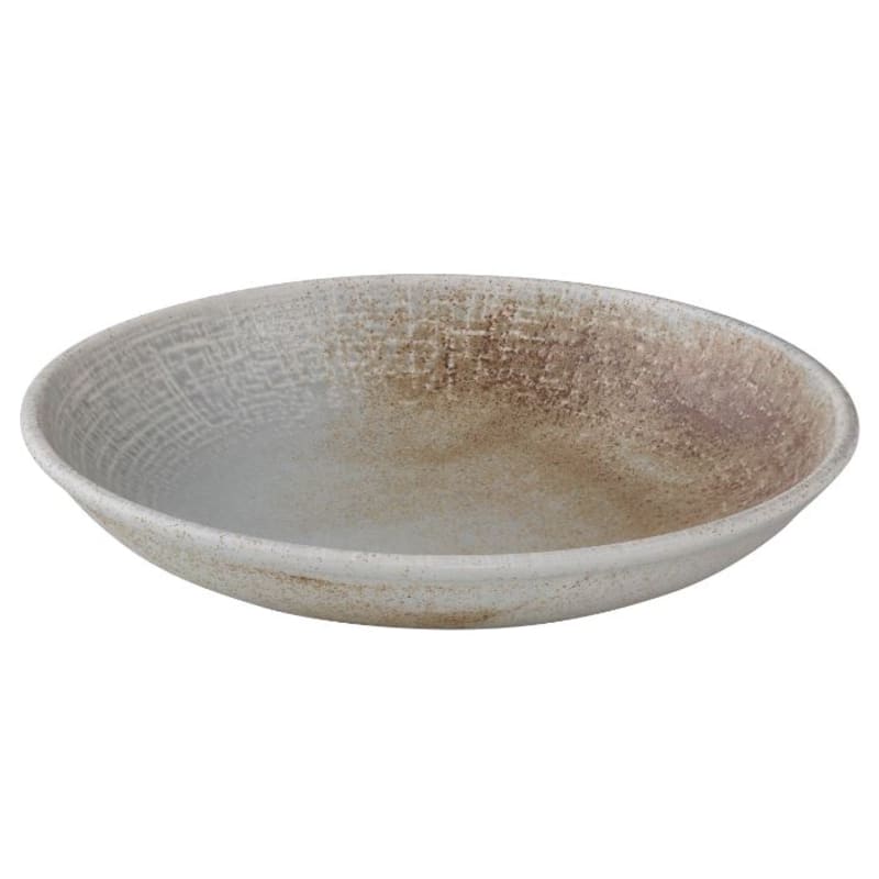 Mikasa 5315918 Mellow 8.8" Round Tan Coupe Rim Deep Plate