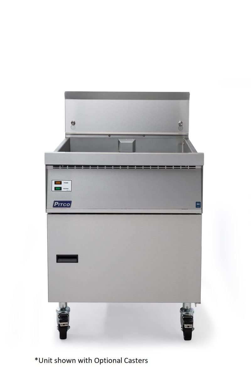 Pitco® FBG24 Flat-Bottom Floor Fryer, 87 lb. Tank, Natural Gas