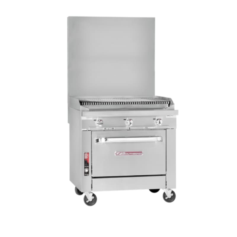 Southbend P12C-C 12" Platinum Sectional Charbroiler Range with Cabinet Base, LP Gas