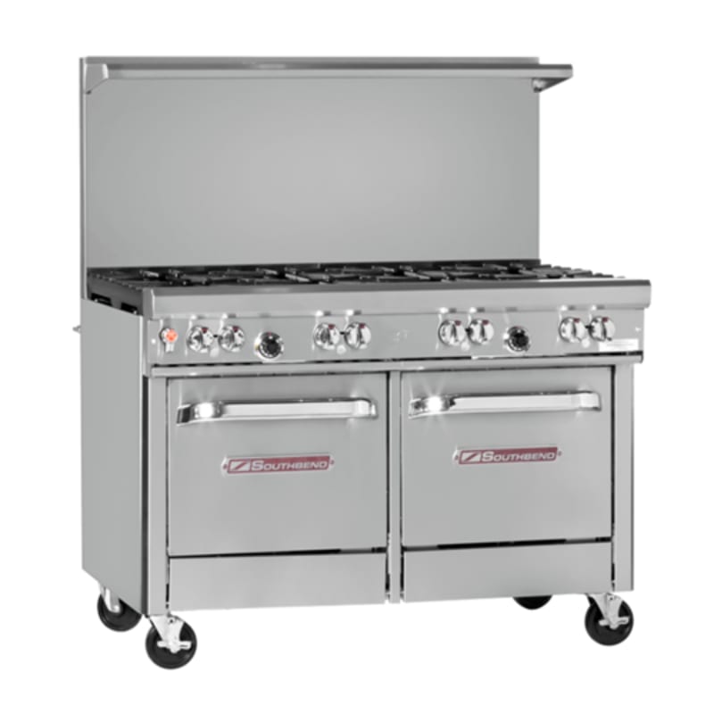Southbend 4483AC-3TR 48" Ultimate Range with Standard Grates, (2) Star/Sauté Burners, Right-Hand Thermostatic Griddle, Convection Oven, and Cabinet Base, Natural Gas