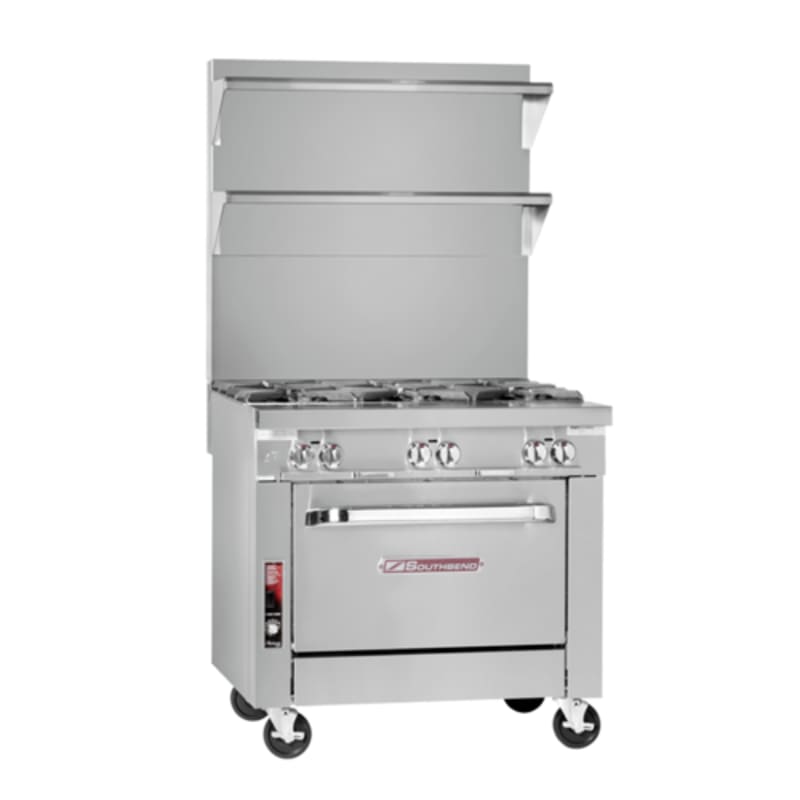 Southbend P16C-H 16" Platinum Sectional Hot Top Range with Cabinet Base, Natural Gas
