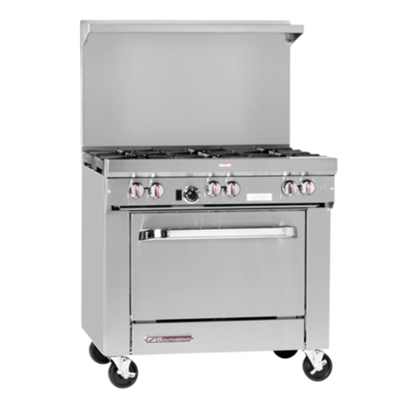 Southbend S36A-1G 36" S-Series Manual Griddle Range with (4) Right Open Burners and Convection Oven, Natural Gas