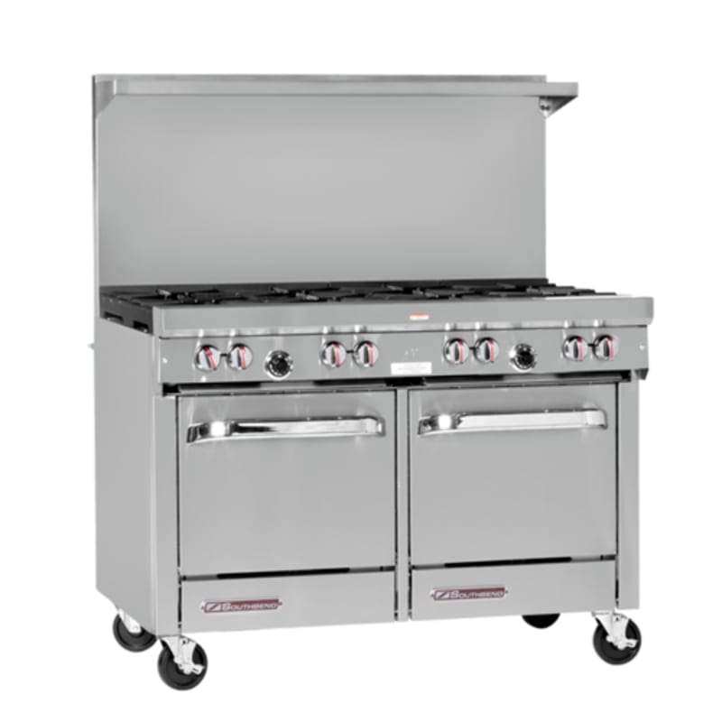 Southbend S48DC-4T 48" S-Series Thermostatic Griddle Range with Standard Oven and Cabinet Base, Natural Gas