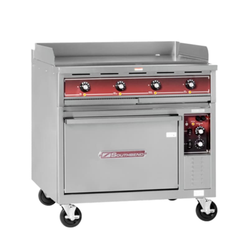 Southbend SE36A-TTH 36" Thermostatic Griddle Range with Hot Plate and Convection Oven, 240V, Three Phase