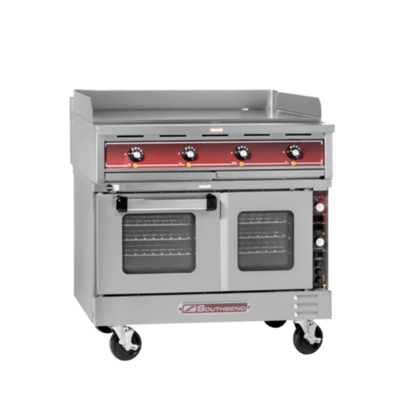 Southbend SE36T-TTT 36" Thermostatic Griddle Range and TruVection Oven, 208V, Three Phase
