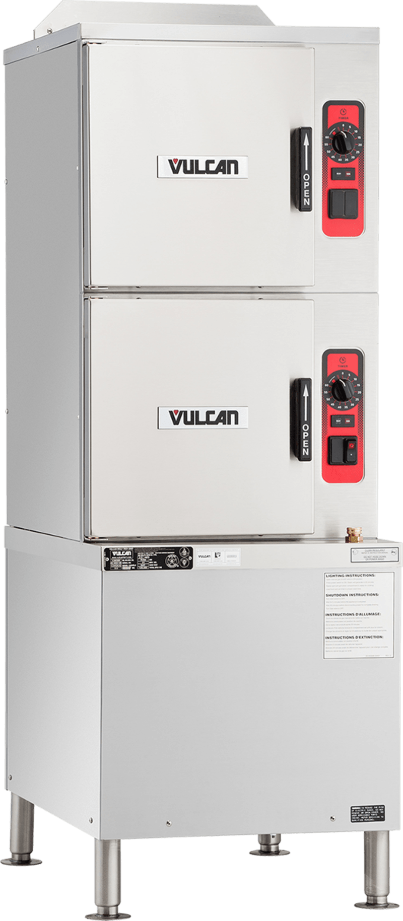 Vulcan C24GA6 6-Pan Convection Steamer with Base, Natural Gas