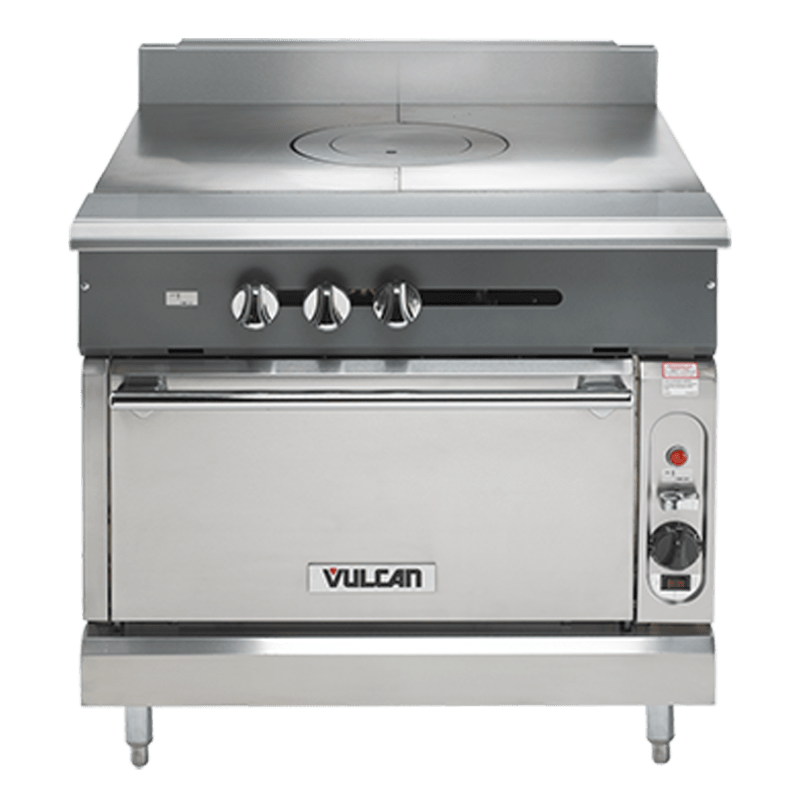 Vulcan V1FT36 36" Heavy-Duty Modular Range with French Top, Natural Gas