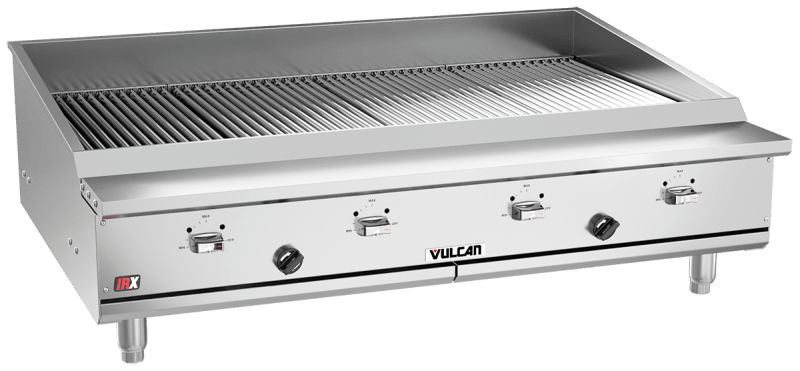 Vulcan VTEC48 48" Infrared Countertop Charbroiler, Natural Gas
