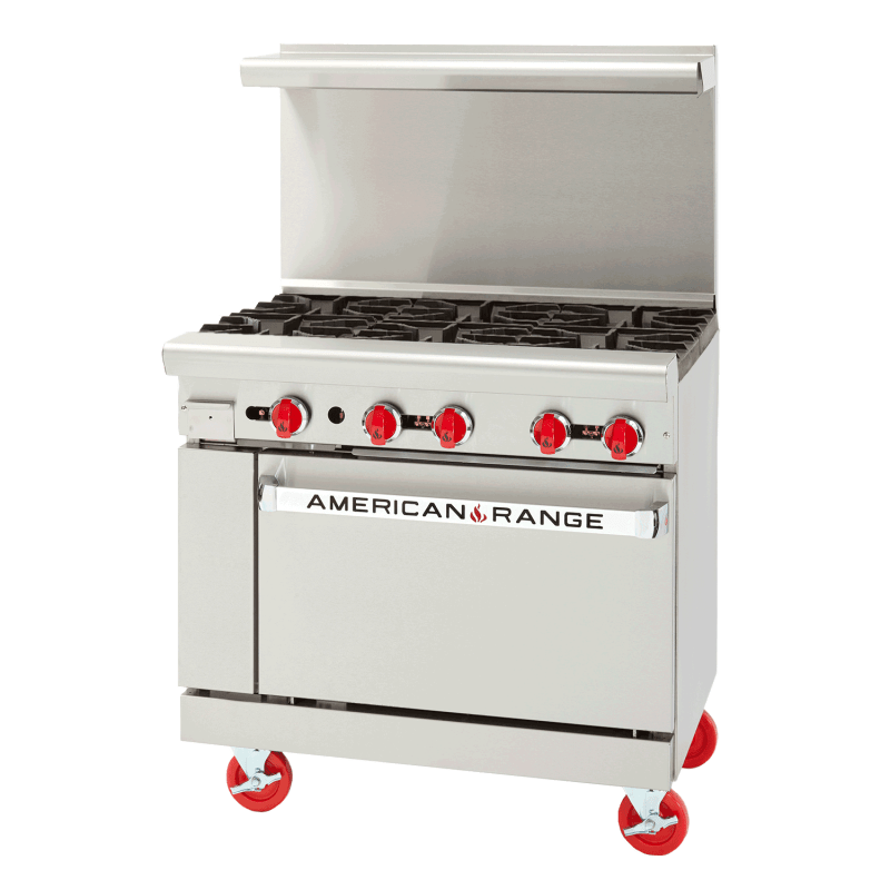 American Range AR-36-4WB 36" Range with (4) Open Burners and Standard Oven, Natural Gas