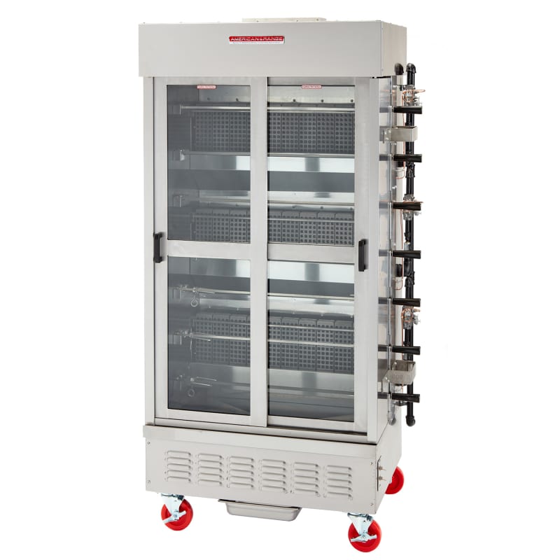 American Range ACB-7 7-Spit Rotisserie Oven, Natural Gas