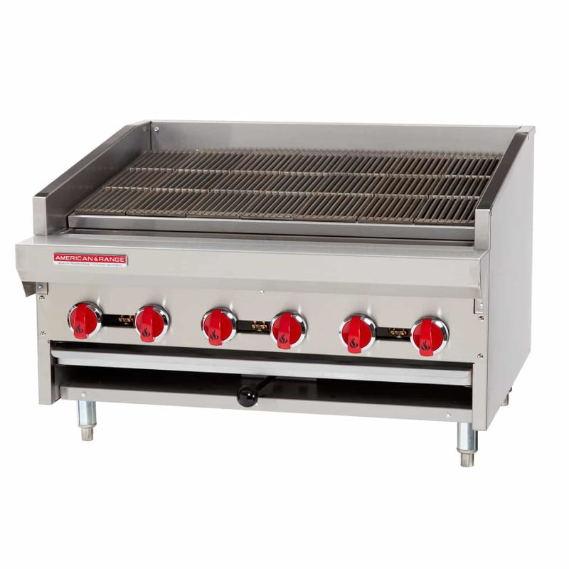 American Range ADJ-36 36" Adjustable Countertop Charbroiler, LP Gas