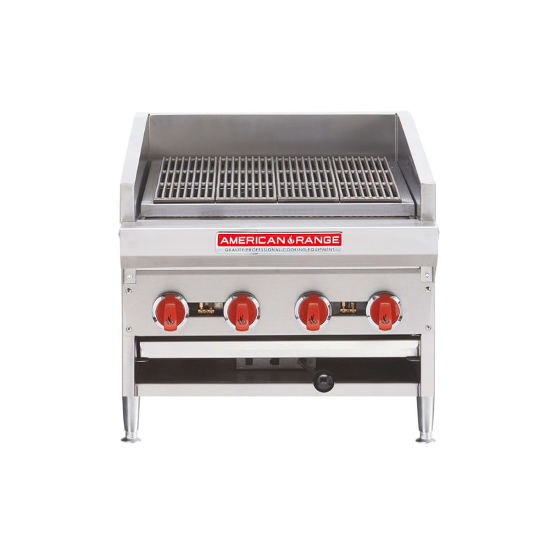American Range ADJ-24 24" Adjustable Countertop Charbroiler, Natural Gas