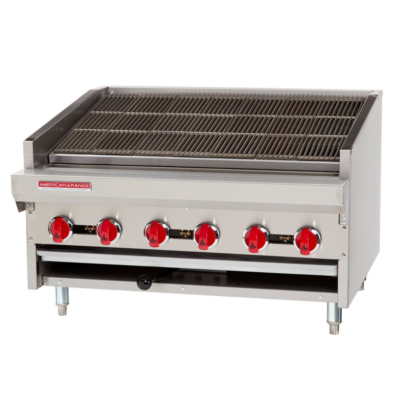 American Range ADJ-48 48" Adjustable Countertop Charbroiler, LP Gas