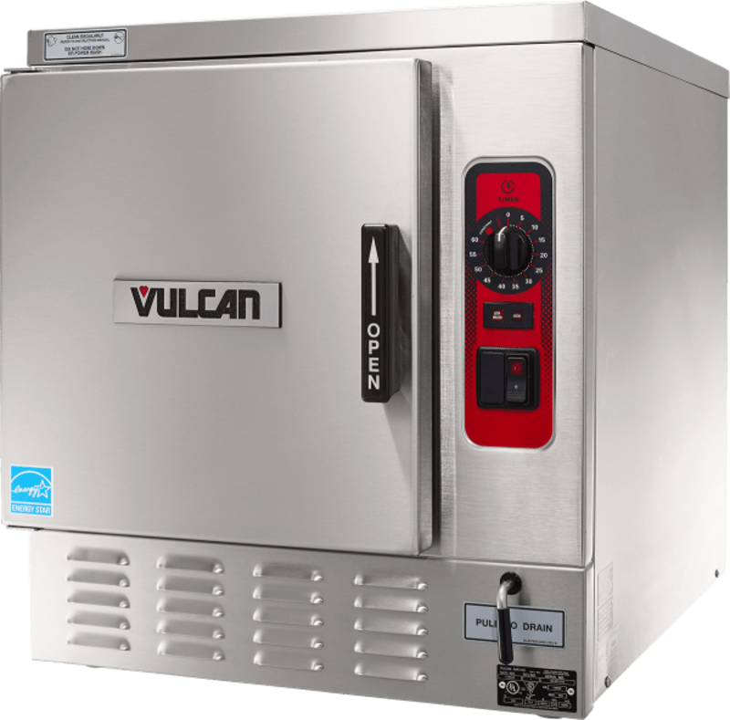 Vulcan C24EO5 5-Pan Countertop Steamer, 208V, Three Phase