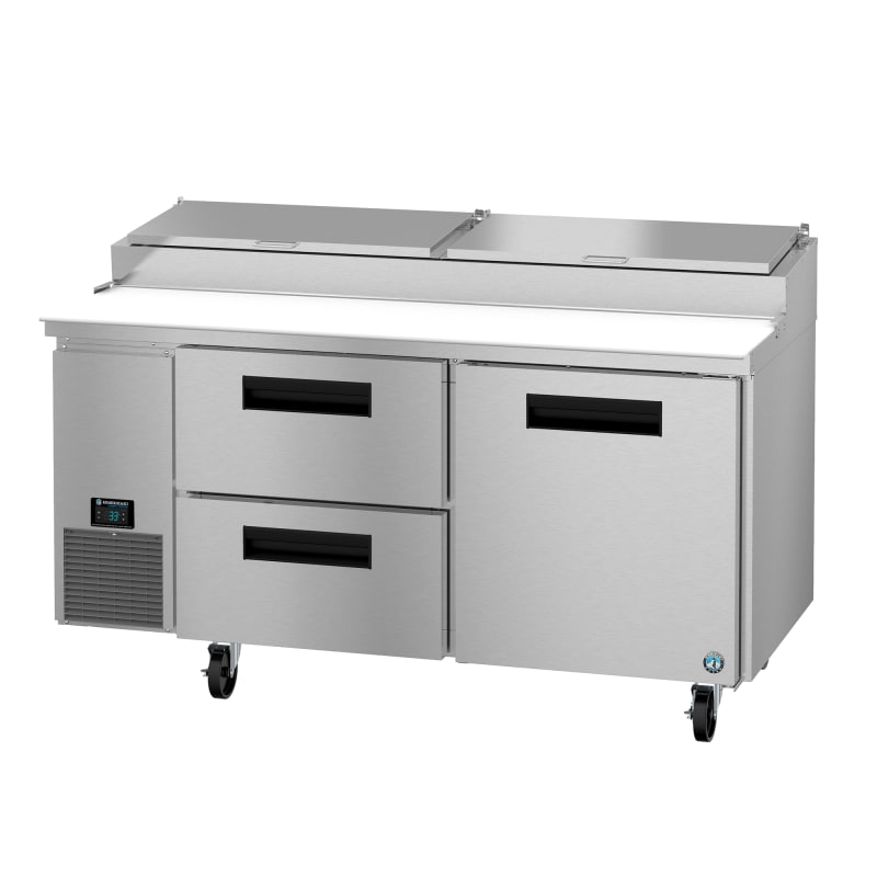 Hoshizaki PR67B-D2 Steelheart 67" 1-Door 2-Drawer Refrigerated Pizza Prep Table