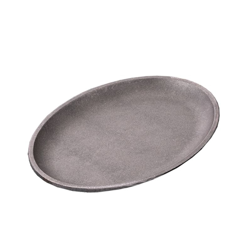Service Ideas SK10CI Hot Solutions Sizzler Platter, Serving Skillet, 10.25" long, Cast Iron