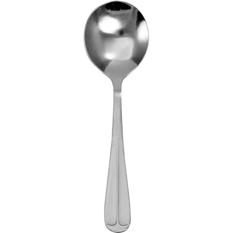 International Tableware OX-113 Oxford 18/0 SS Satin Finish Bouillon Spoon 6"