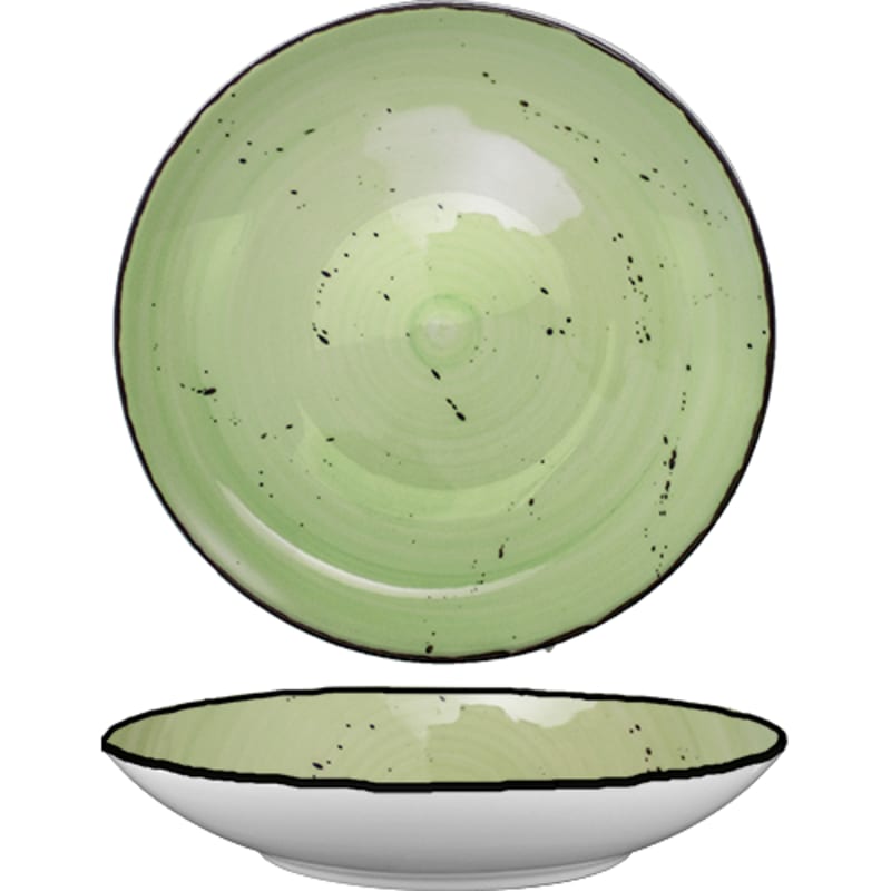 International Tableware RT-110-LI Rotana Stoneware Lime Pasta Bowl 10" (40oz)