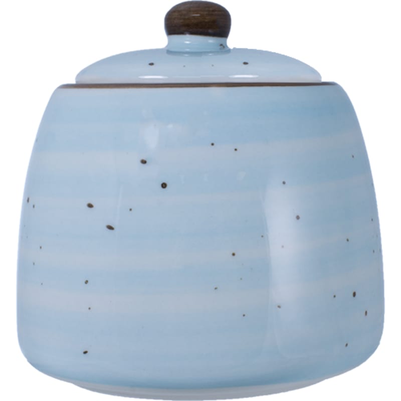 International Tableware RT-61-IC Rotana Stoneware Iceberg Sugar Bowl w/lid (8oz)