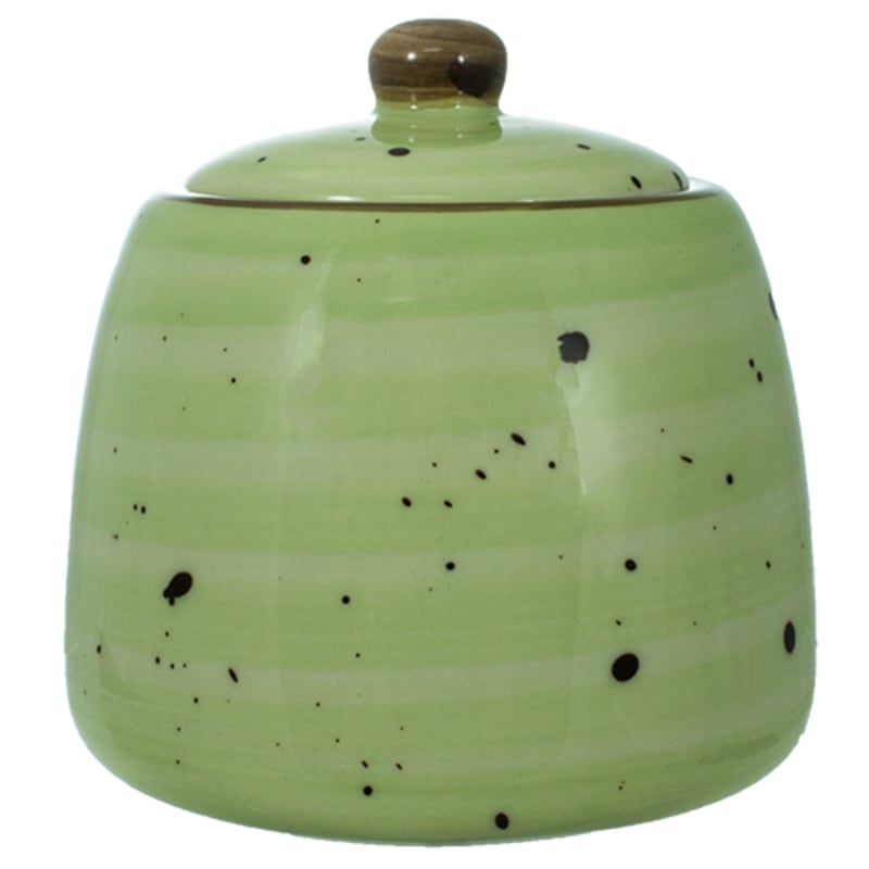International Tableware RT-61-LI Rotana Stoneware Lime Sugar Bowl w/lid (8oz)