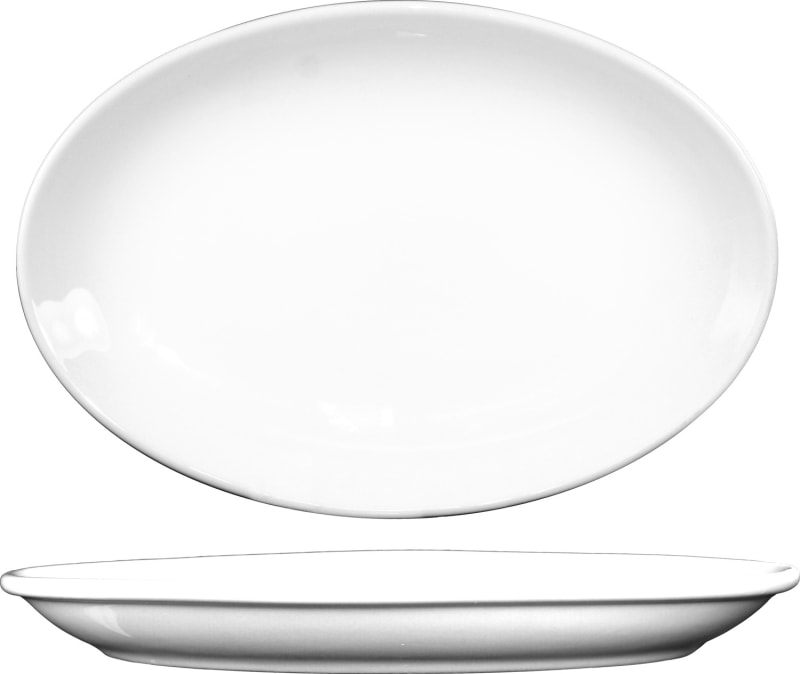 International Tableware TN-51/DO-51 Dover Porcelain EW Coupe Platter 15-1/2" x 11-3/4"